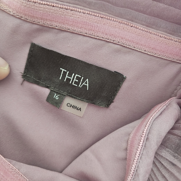 Theia One Shoulder Formal Dress, Dusk - Picture 6 of 6